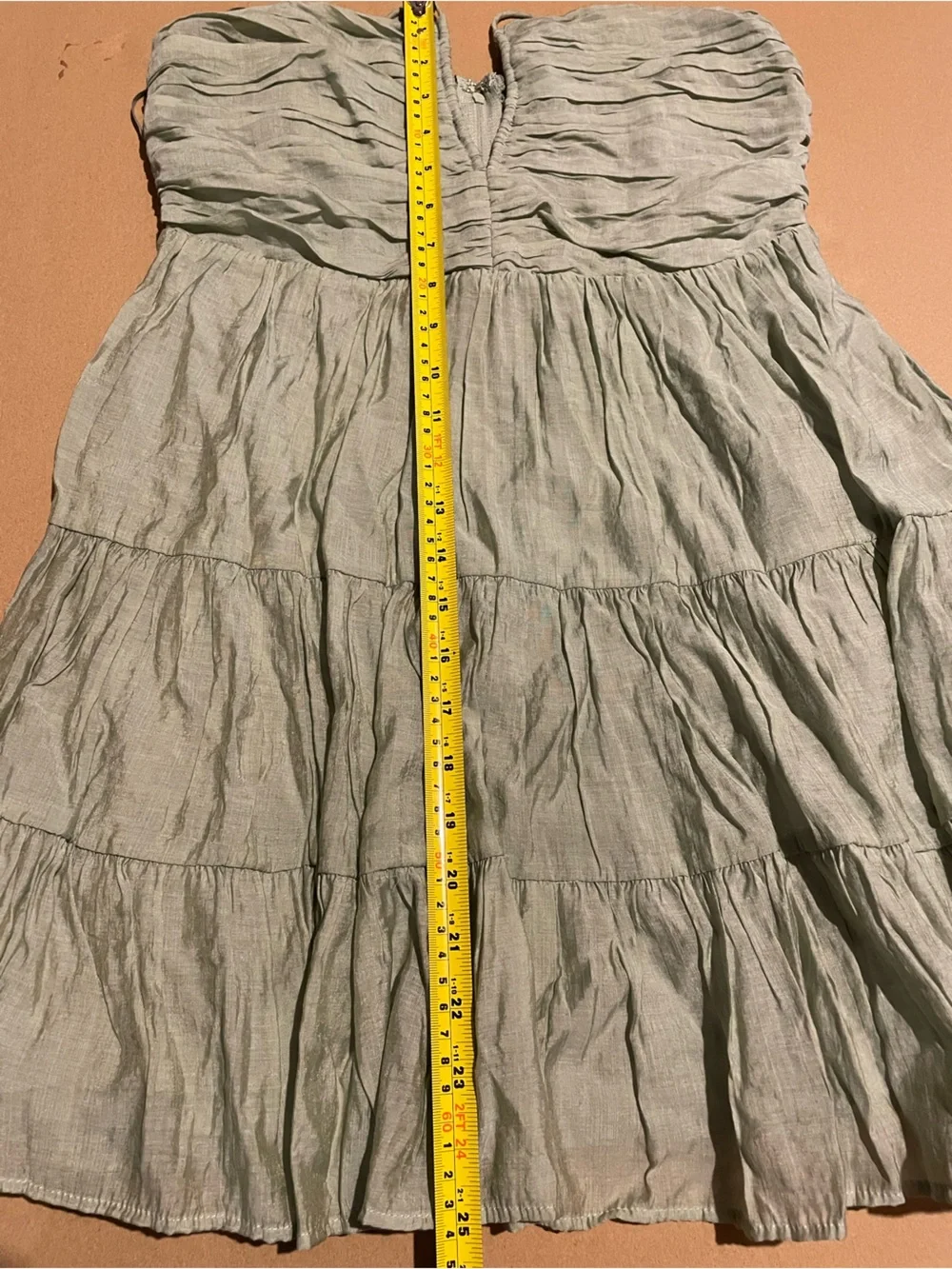 Windsor Sage Tiered Halter Dress - Medium - NWT